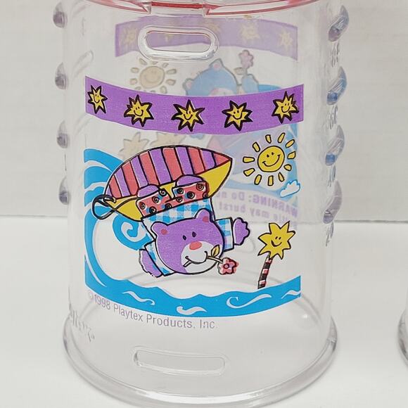 Vtg PLAYTEX Drop-In ORIGINAL NURSER Bottles Holder 8 4 oz RARE With Nipple 1998 - Picture 6 of 9